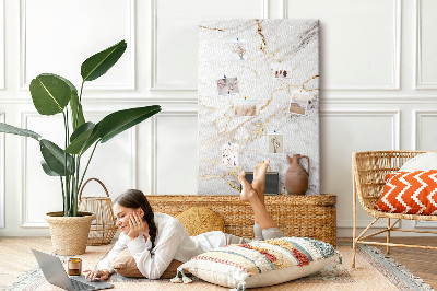 Painel de cortiça para parede Mármore decorativo