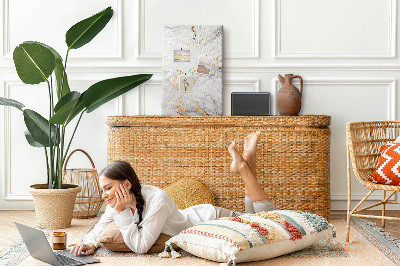 Painel de cortiça para parede Mármore decorativo