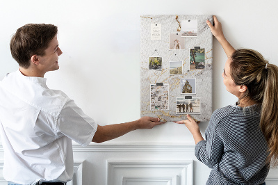 Painel de cortiça para parede Mármore decorativo