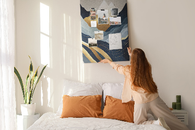 Quadro de cortiça Abstração de montanhas