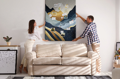 Quadro de cortiça Abstração de montanhas