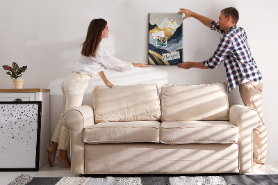 Quadro de cortiça Abstração de montanhas