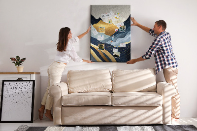 Quadro de cortiça Abstração de montanhas