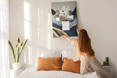 Quadro de cortiça Abstração de montanhas