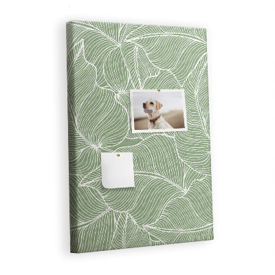 Lousa de cortiça Padrão de folhas grandes