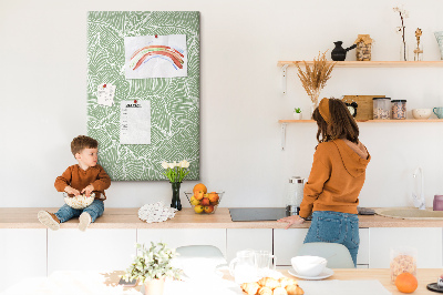 Lousa de cortiça Padrão de folhas grandes