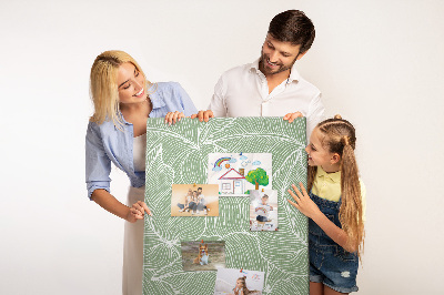 Lousa de cortiça Padrão de folhas grandes