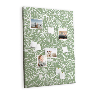 Lousa de cortiça Padrão de folhas grandes