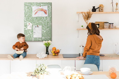 Lousa de cortiça Padrão de folhas grandes