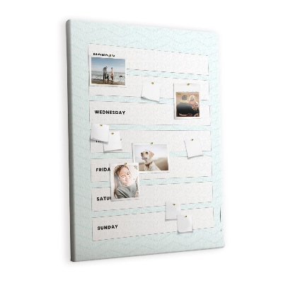 Quadro de cortiça Planejador financeiro