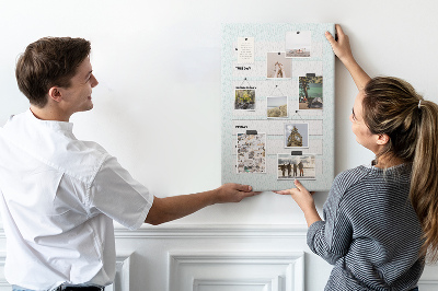 Quadro de cortiça Planejador financeiro