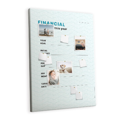 Quadro de cortiça Planejador de Metas