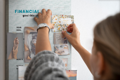 Quadro de cortiça Planejador de Metas