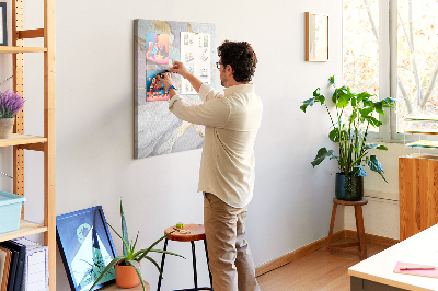 Painel de cortiça para parede Mármore decorativo