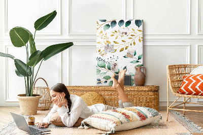 Quadro de cortiça Padrão de flores