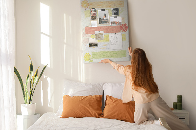 Lousa de cortiça Planejador de cardápio