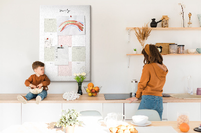 Painel de cortiça para parede Planejador anual