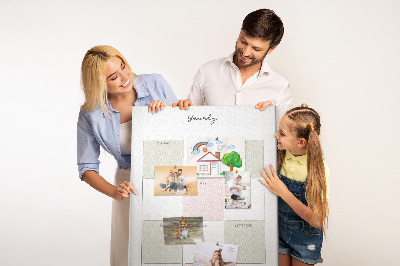 Painel de cortiça para parede Planejador anual