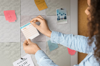 Painel de cortiça para parede Planejador anual