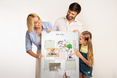 Painel de cortiça para parede Planejador anual