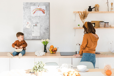 Quadro de cortiça Muro de concreto