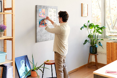 Quadro de cortiça Muro de concreto