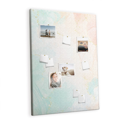 Painel de cortiça para parede abstração pastel