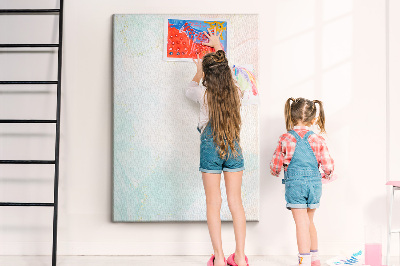 Painel de cortiça para parede abstração pastel