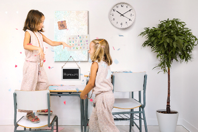 Painel de cortiça para parede abstração pastel