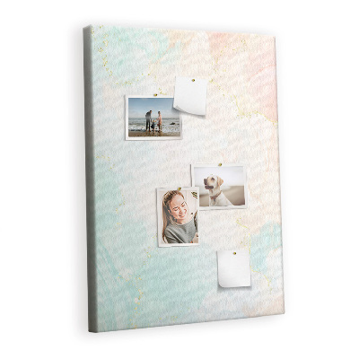 Painel de cortiça para parede abstração pastel