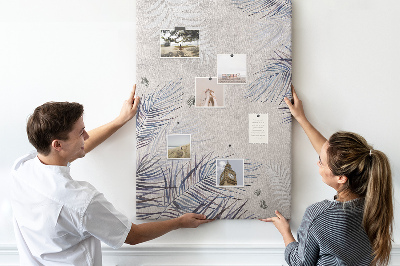 Lousa de cortiça Folhas de palmeira