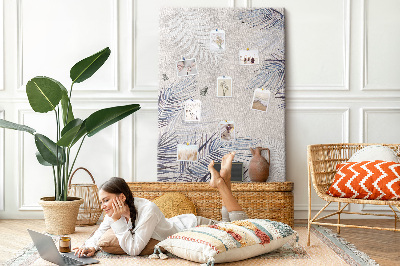 Lousa de cortiça Folhas de palmeira