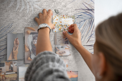 Lousa de cortiça Folhas de palmeira