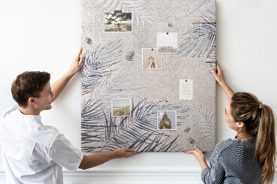 Lousa de cortiça Folhas de palmeira