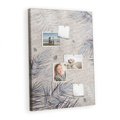 Lousa de cortiça Folhas de palmeira