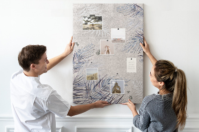 Lousa de cortiça Folhas de palmeira