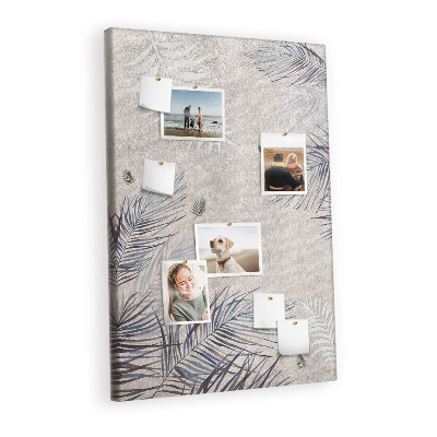 Lousa de cortiça Folhas de palmeira