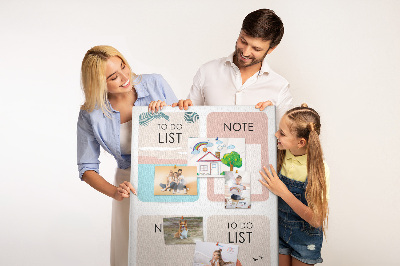 Painel de cortiça para parede Notas de verão