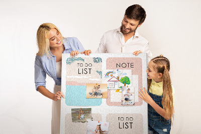 Painel de cortiça para parede Notas de verão