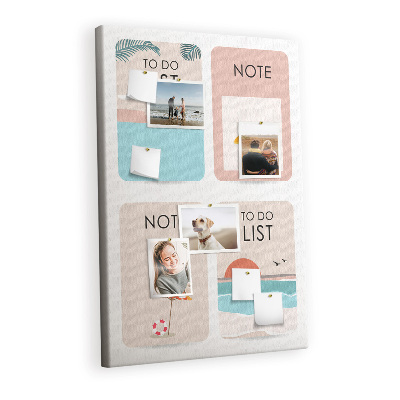 Painel de cortiça para parede Notas de verão