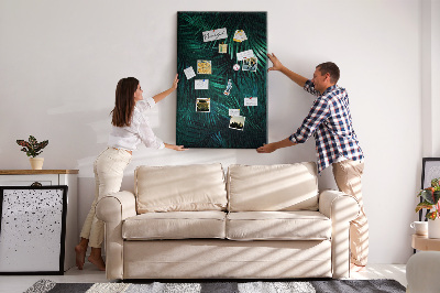 Lousa de cortiça Folhas tropicais