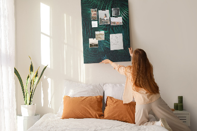 Lousa de cortiça Folhas tropicais