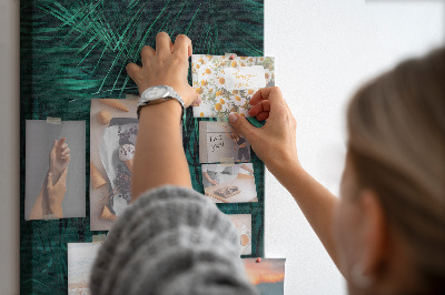 Lousa de cortiça Folhas tropicais