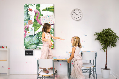 Painel de cortiça para parede Natureza do pássaro flamingo