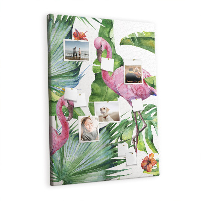 Painel de cortiça para parede Natureza do pássaro flamingo