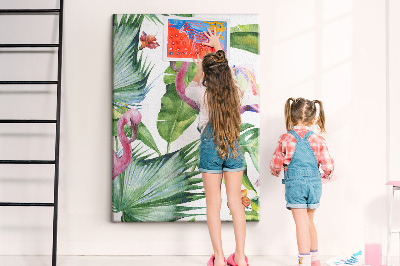 Painel de cortiça para parede Natureza do pássaro flamingo