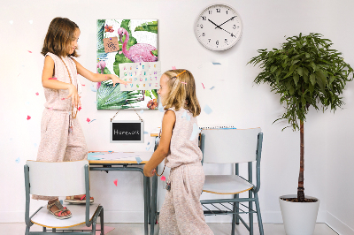 Painel de cortiça para parede Natureza do pássaro flamingo