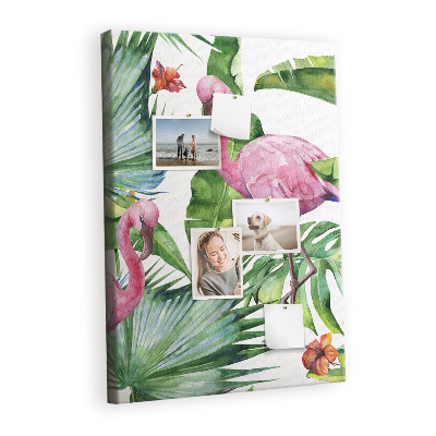 Painel de cortiça para parede Natureza do pássaro flamingo