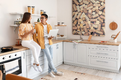 Painel de cortiça para parede Rolhas de vinho