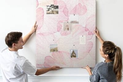 Quadro de cortiça Pétalas de flores